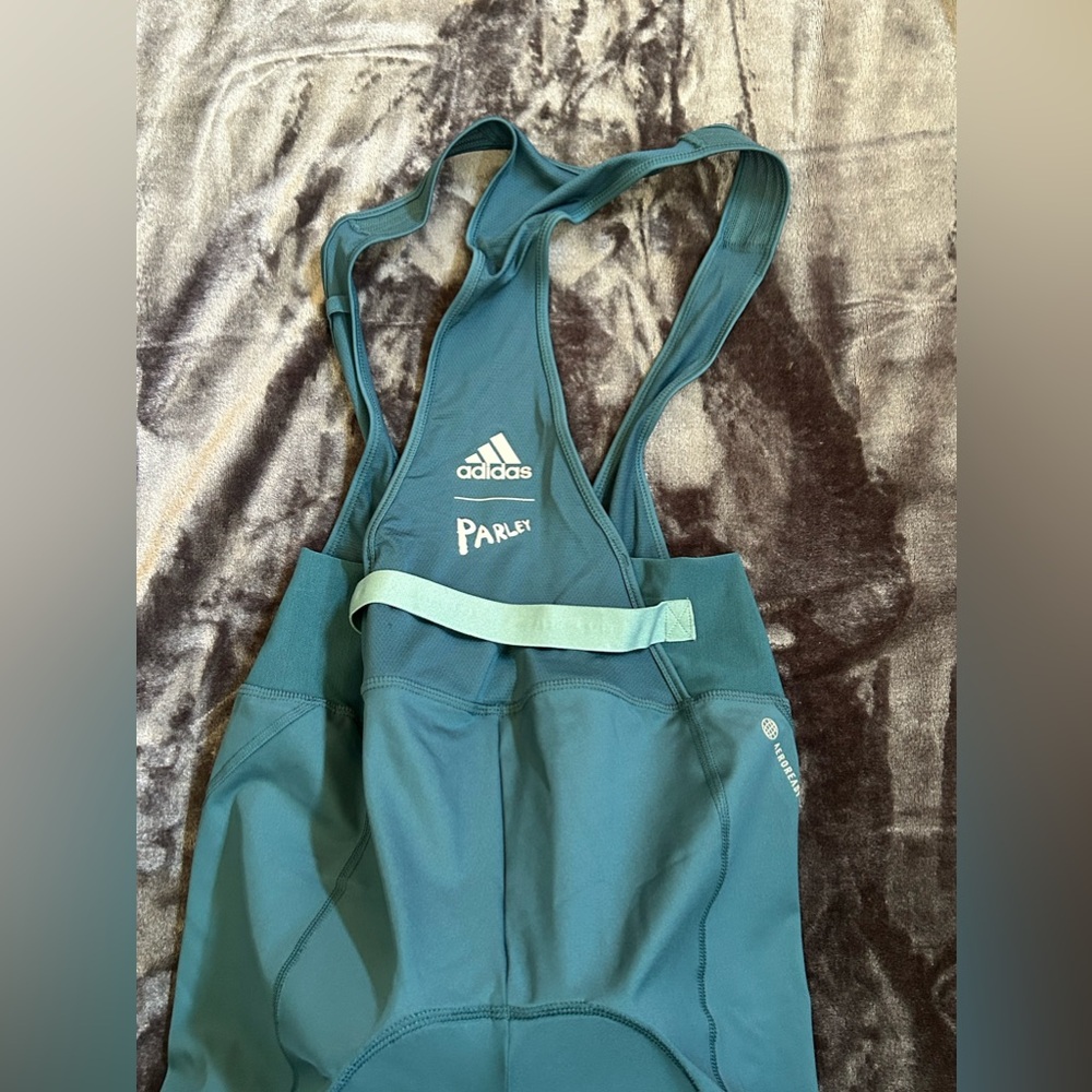 Adidas Women's Teal Parley  Cycling Shorts bib NWT - Picture 10 of 16